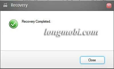 Thông báo Done! khi quá trình chạy phần mềm trên Nokia Lumia đã hoàn tất