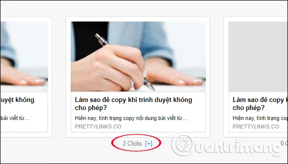 Thống kê lượt truy cập link