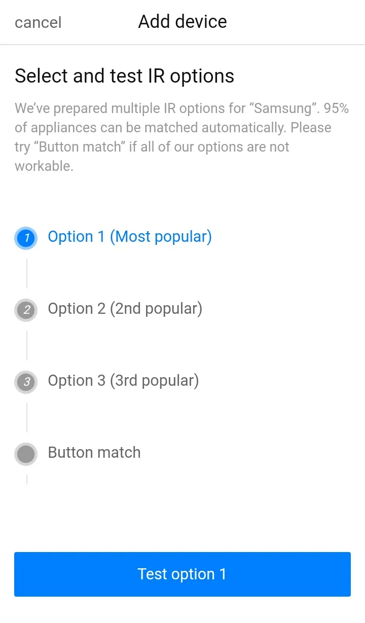 Thử nhấn các nút điều khiển để xác nhận BroadLink hoạt động