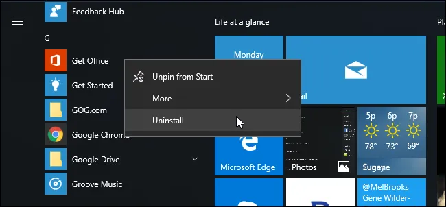 Thực hiện tắt thông báo Get Office trên Windows 10