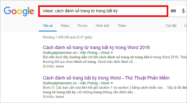Tìm kiếm hướng dẫn download video trên facebook bằng intext và allintext