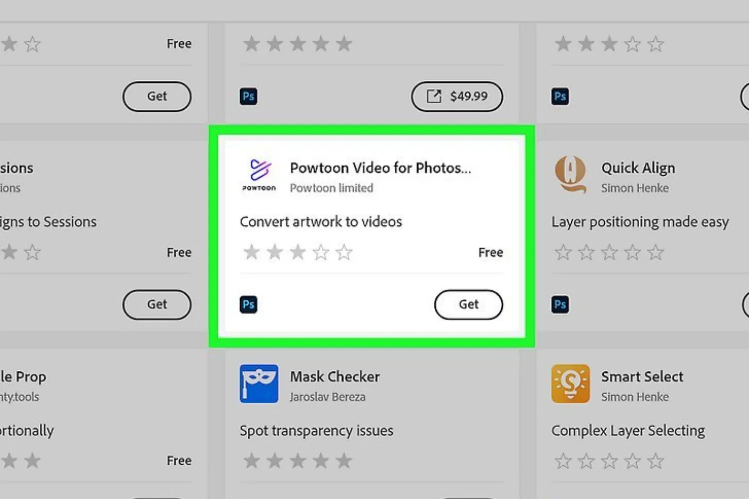 Tìm kiếm plugin cần thiết trên Adobe Marketplace