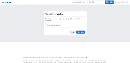 Tính năng liên hệ với bạn bè đáng tin cậy để nhờ hỗ trợ mở khóa Facebook
