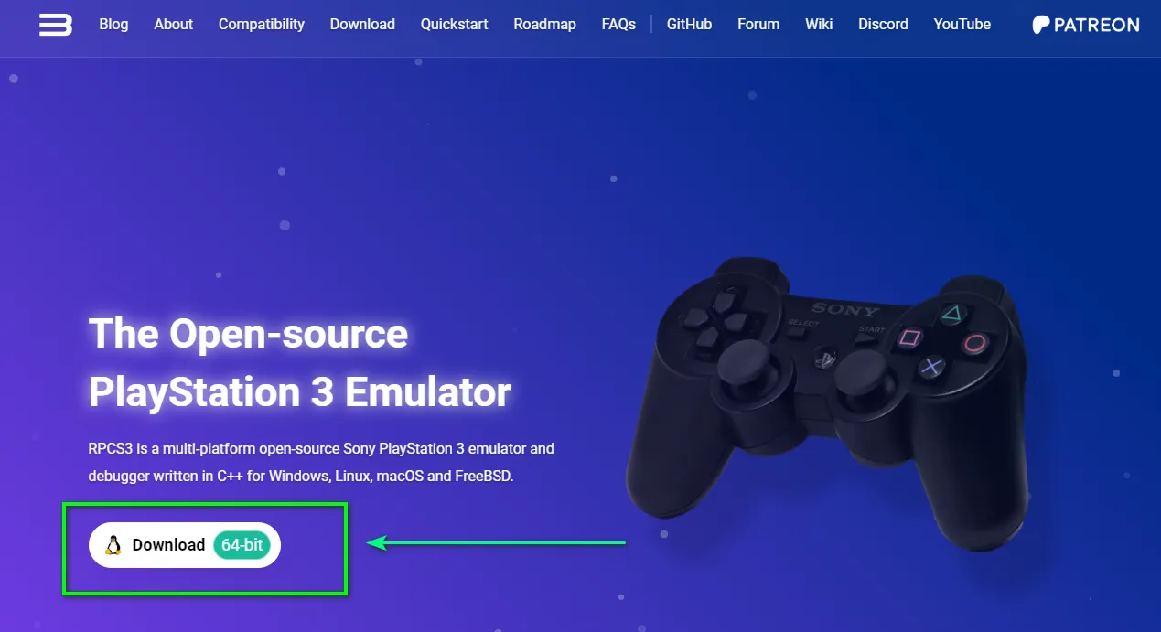 Trang chủ RPCS3 là nơi duy nhất để tải về trình giả lập PS3 trên PC chính thức