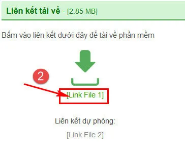 Trang kết quả tìm kiếm Google hiển thị các liên kết tải phần mềm