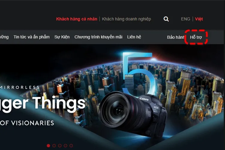 Truy cập trang hỗ trợ của Canon để tải driver cho LBP 251dw