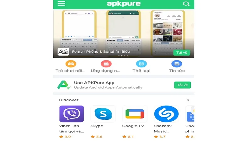 Truy cập trang tải và chọn phiên bản Appvn dành cho iPhone APP