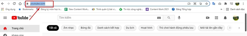 Truy cập vào trang YouTube.com để lấy liên kết tải video chất lượng cao