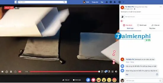 Tương tác trực tiếp với người xem và bình luận