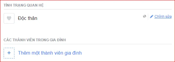 Tùy chọn Chỉnh sửa để sửa đổi Tình trạng quan hệ, một bước quan trọng trong cách cập nhật thông tin trên facebook