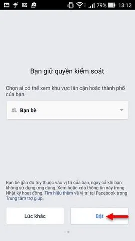 Ứng dụng sẽ yêu cầu bạn mời bạn bè sử dụng tính năng này (bạn có thể bỏ qua bước này) để xem danh sách 'Bạn bè gần đây'