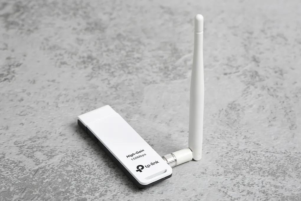 USB Wifi 150Mbps TP-Link TL-WN722N Trắng với ăng-ten rời