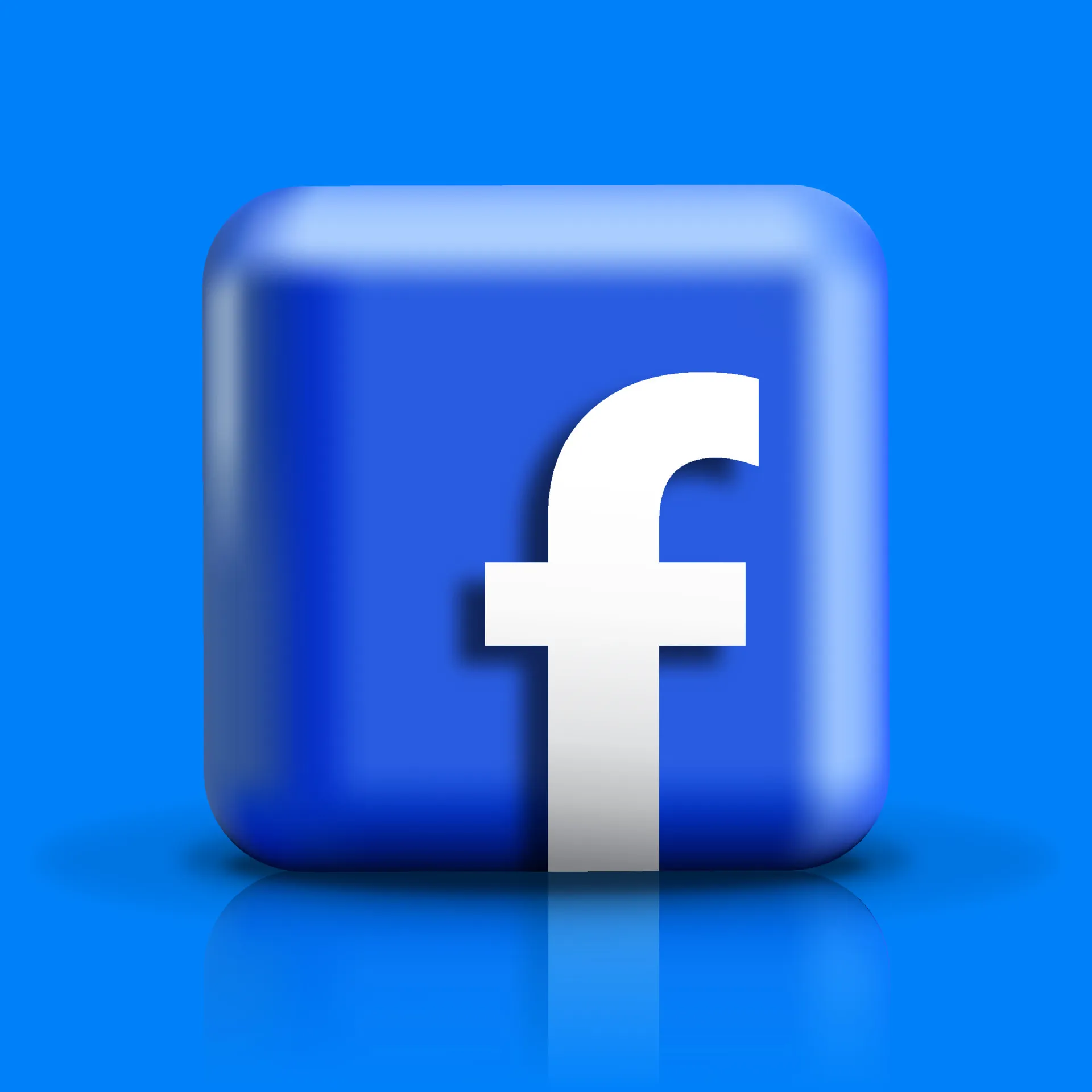 Vector 3D Icon Facebook cho dự án thiết kế