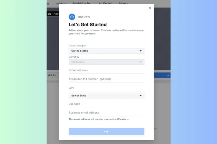 Việc điền chi tiết thông tin về doanh nghiệp và chính sách bán hàng là bước không thể thiếu để xây dựng Fanpage đáng tin cậy