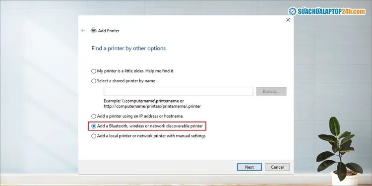 Windows cung cấp nhiều tùy chọn để thêm máy in thủ công qua mạng hoặc sử dụng địa chỉ IP