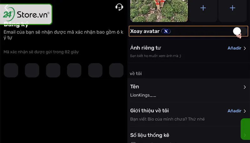 Xác nhận mã bảo mật và hoàn tất đăng ký tài khoản Blued để xem live stream