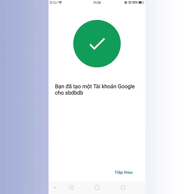 Xác nhận tài khoản phụ huynh và đồng ý điều khoản Google
