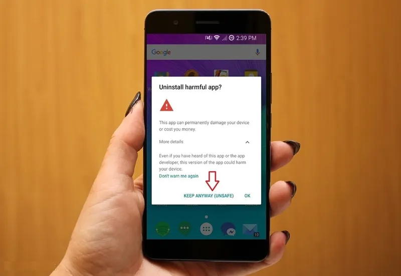 Xác nhận tải ứng dụng và cài đặt game trên giả lập Android