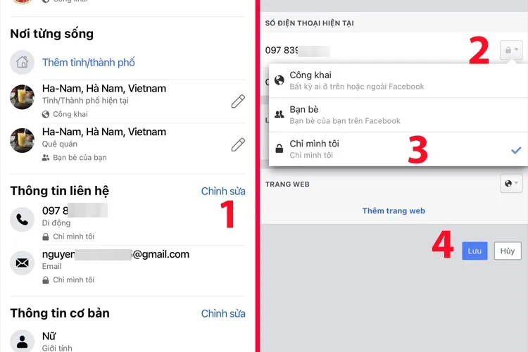 Xác nhận thay đổi quyền riêng tư chỉ cho Bạn bè hoặc Chỉ mình tôi