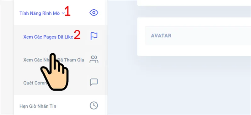 Xem các nhóm/pages đã tham gia