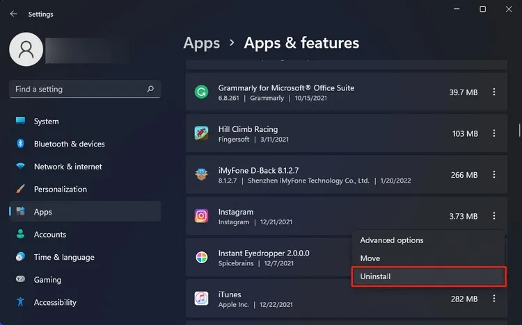 Xem danh sách ứng dụng đã cài để tối ưu hóa máy tính
