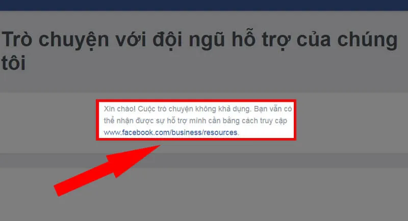 Yêu cầu chuẩn bị thông tin trước khi bắt đầu quy trình liên hệ với đội ngũ facebook