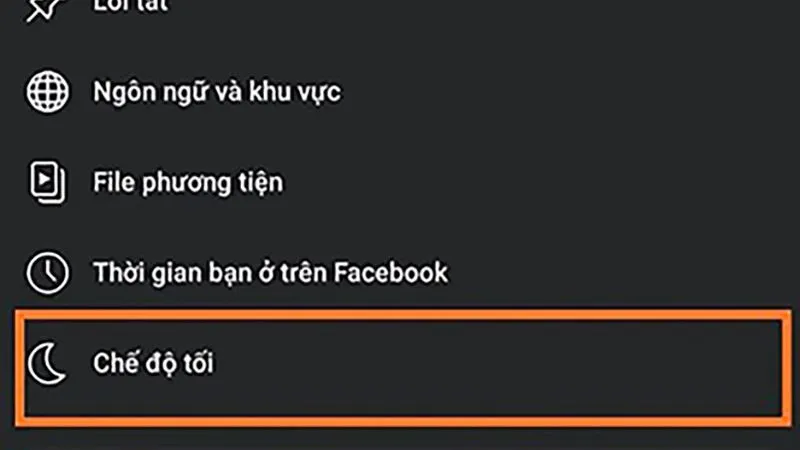Bước 4 Android: Chọn Chế độ tối trong phần Cài đặt và Quyền riêng tư