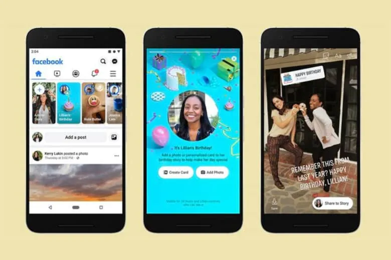 Cách đăng story trên facebook: Minh họa một Story dài sau khi được chia đoạn