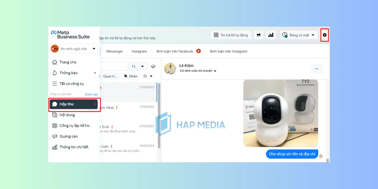 Cách lấy đường link Messenger Facebook trên Fanpage cách 2 bước 2