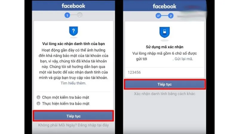 cach mo khoa tai khoan facebook bi khoa tam thoi: Hình minh họa giao diện yêu cầu xác minh bằng ảnh chân dung