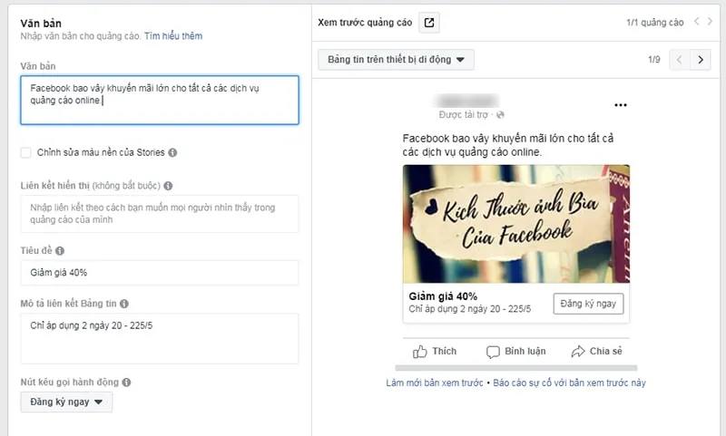 cách tạo form facebook lead ads 3