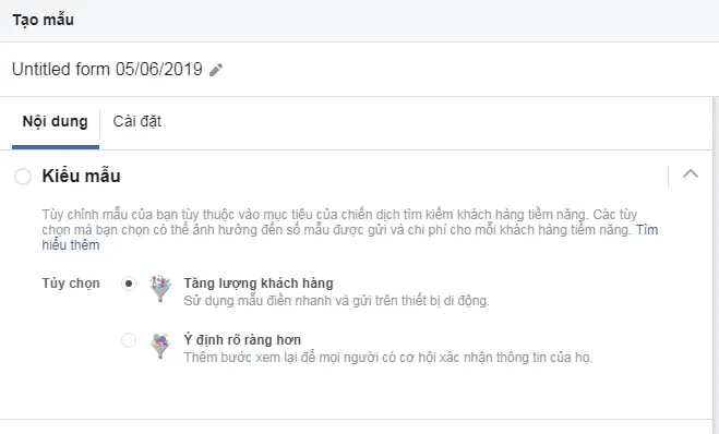 cách tạo form facebook lead ads 4