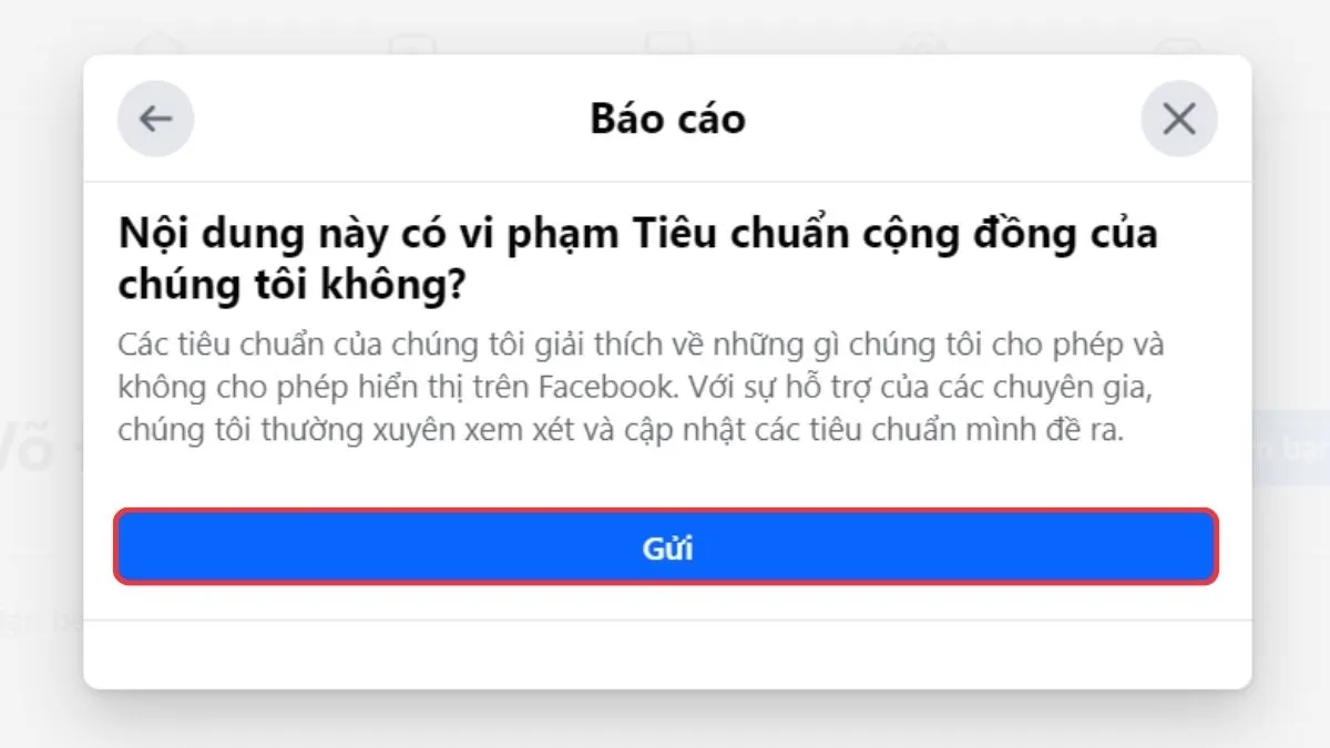 Cách vô hiệu hóa tài khoản Facebook giả mạo bước 4