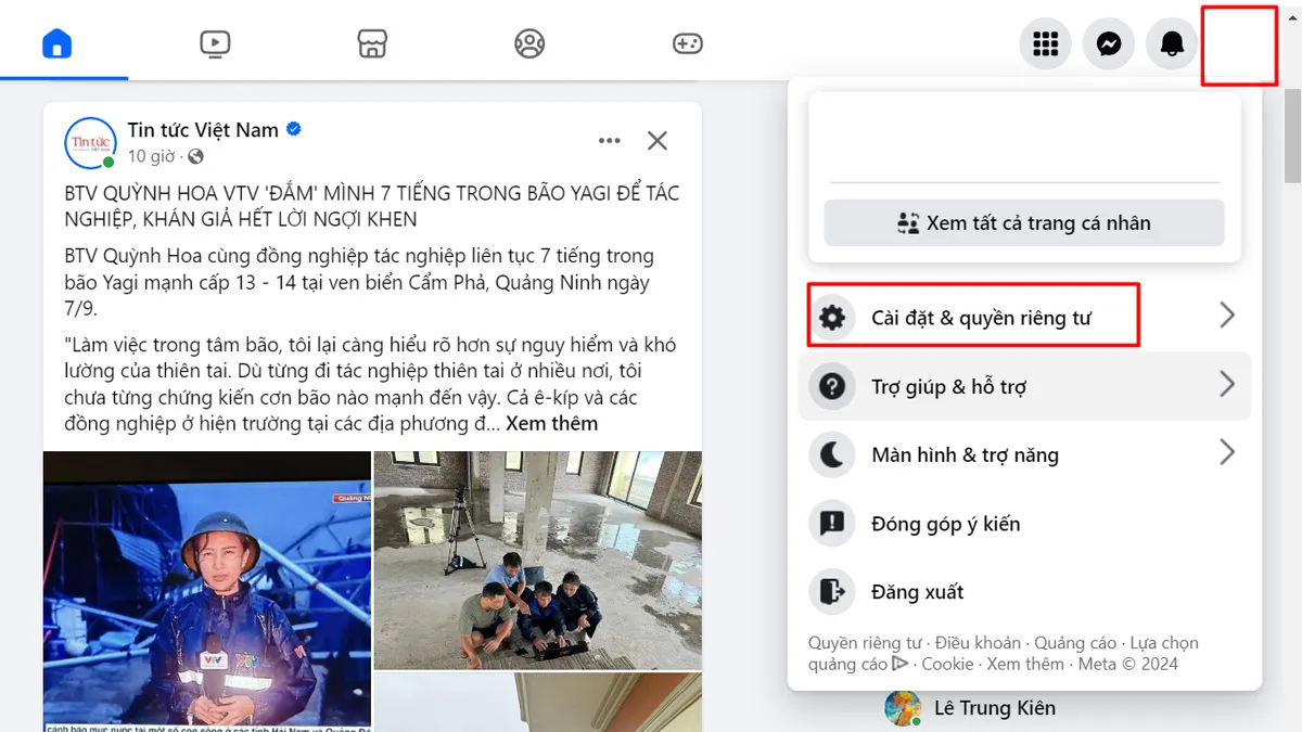 Cách xem lại bình luận của mình trên Facebook bằng máy tính