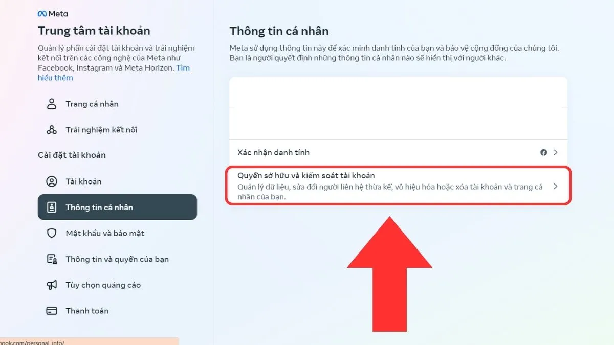 Cách xóa tài khoản Facebook vĩnh viễn trên máy tínhbước 2