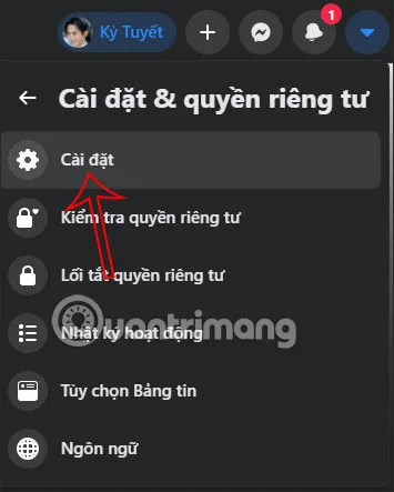 Cài đặt Facebook PC