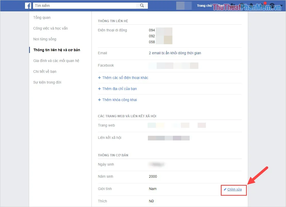Chọn Chỉnh sửa