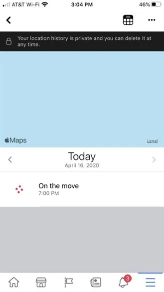 Chọn Vị trí trong cài đặt của iOS để tìm hiểu cách xem định vị trên Facebook