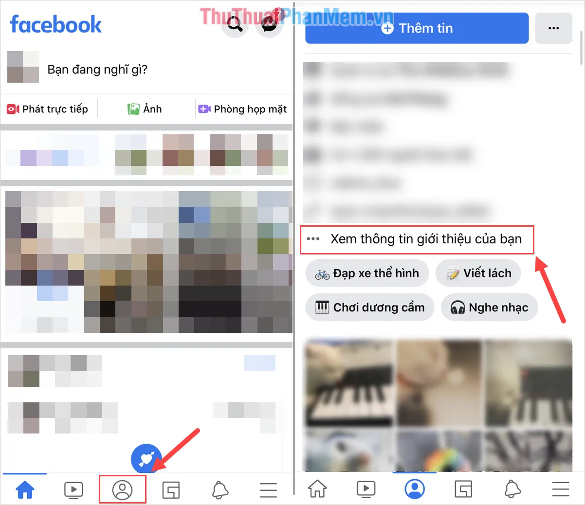 Chọn Xem thông tin giới thiệu của bạn