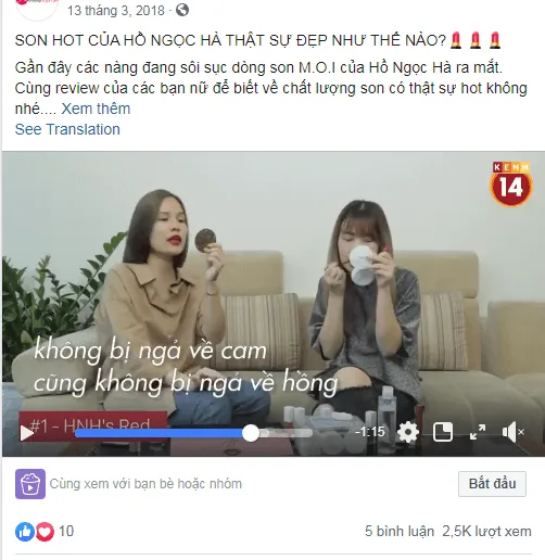 Content Review mỹ phẩm