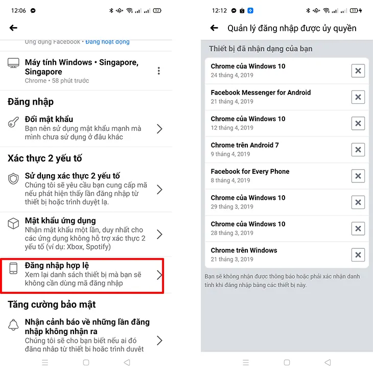 đăng nhập vào Facebook mà không cần mã đăng nhập