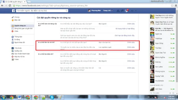 Giao diện tùy chọn Lọc nghiêm ngặt và giải thích
