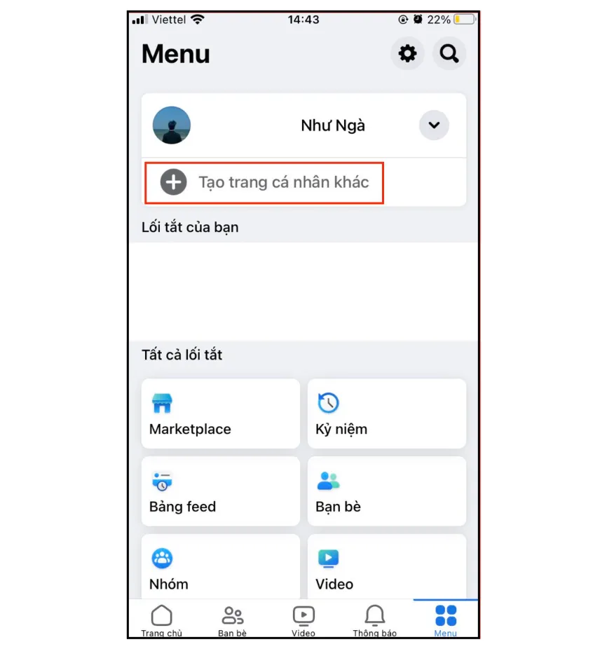 Hình ảnh minh họa tạo profile phụ Facebook (nick clone)