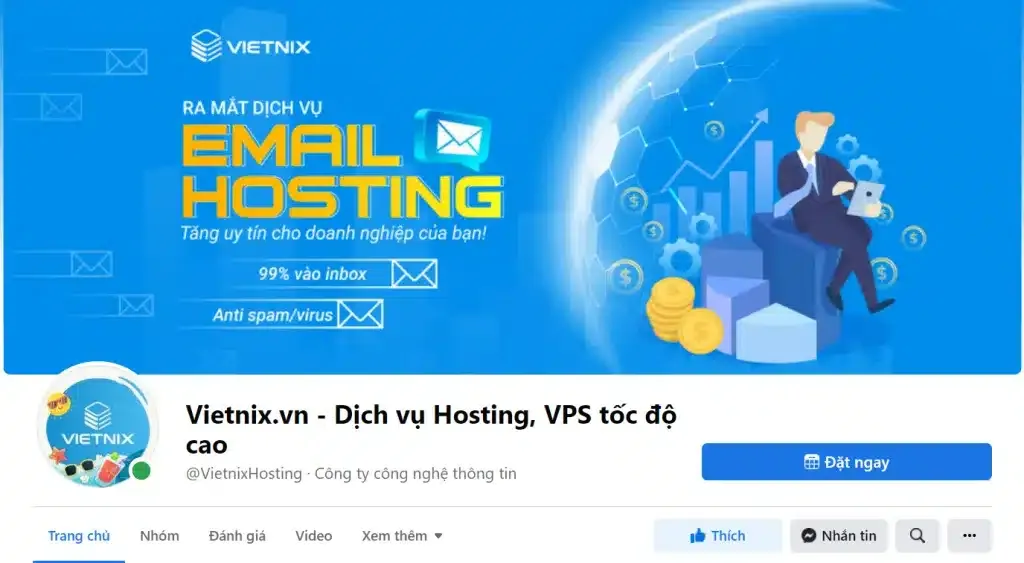 Hình ảnh trang Fanpage chuẩn chỉnh cho việc đăng bài