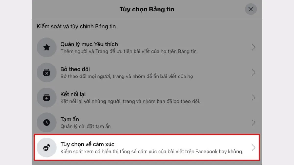 Hướng dẫn chi tiết cách ẩn like trên Facebook cá nhân bằng máy tính bước 3