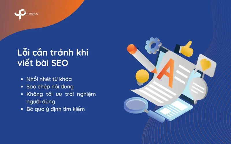 Lỗi cần tránh khi viết bài SEO