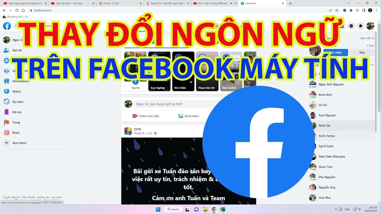 cách đổi ngôn ngữ trên facebook máy tính Chi tiết và Hướng dẫn Từ A đến Z