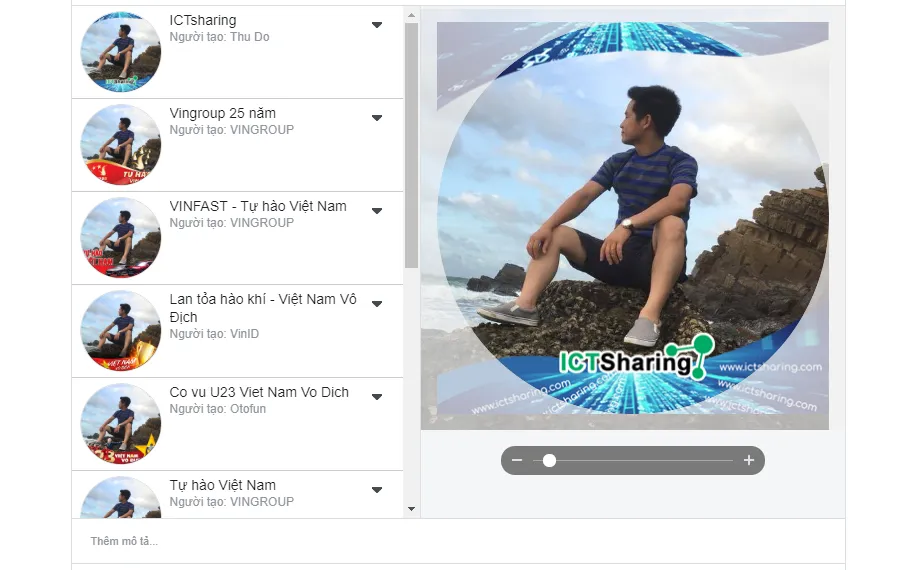 Minh họa giao diện người dùng nhận được link và click vào để áp dụng Frame