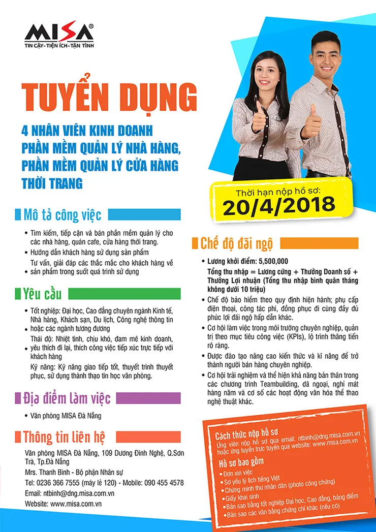 Một mẫu JD bạn có thể tham khảo cách trình bày