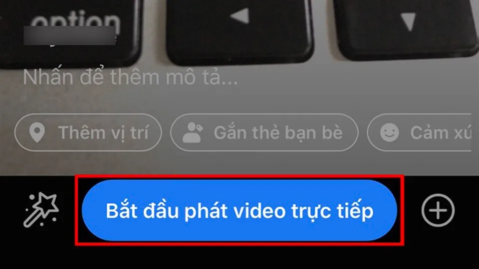 Nhấn Bắt đầu phát video trực tiếp để kích hoạt Livestream